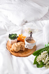 Breakfast in bed Morning