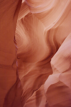 Antelope canyon Arizona texture. Canyon natural rock formation. Red rocks