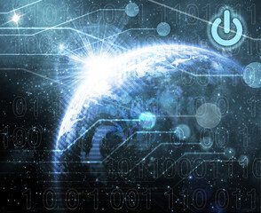 Obraz premium digital world