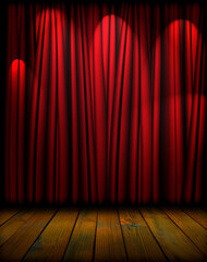 red theater curtain