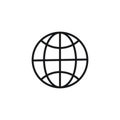 globe icon vector