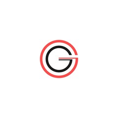 abstract initial letter G logo design template