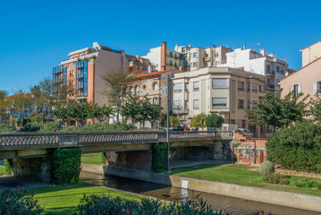 Perpignan, immeubles près de la Basse