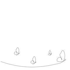 Summer background with butterfly vector illustration