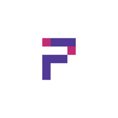 Letter P abstract logo icon design template