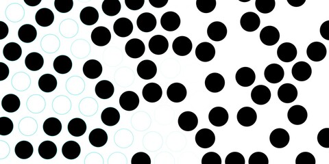 Dark BLUE vector pattern with spheres. Colorful illustration with gradient dots in nature style. Design for your commercials.