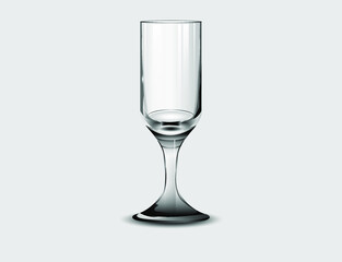 empty wine glass