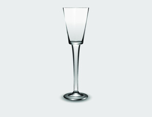 empty champagne glass