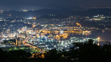 night view of the city