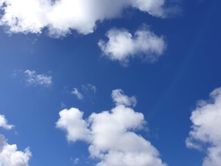 blue sky with clouds