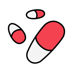 カプセル　イラスト　アイコン