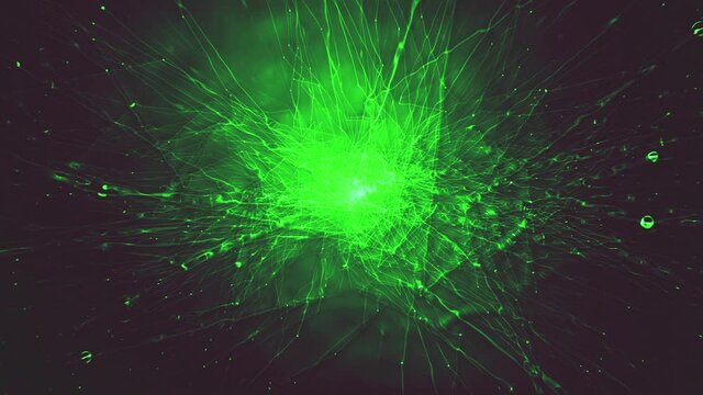 fiber optics background with lots light spots. abstract glass lines.	
