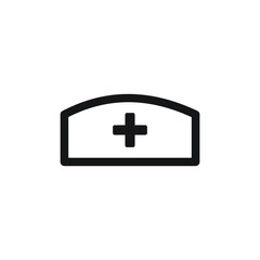 nurse hat icon vector