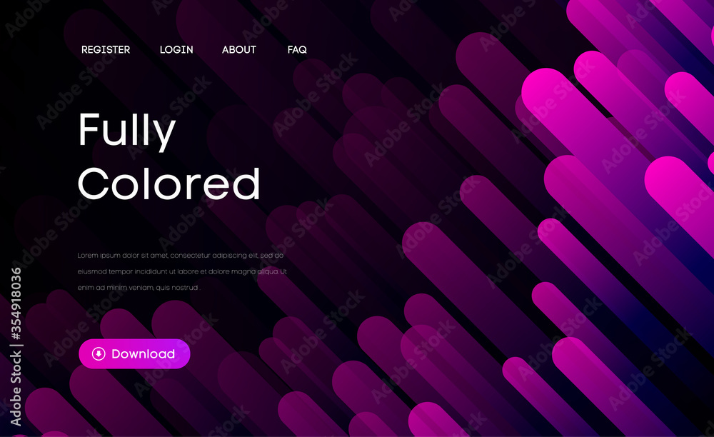 Poster purple gradient geometric background flat layout template backdrop. modern style future poster templ