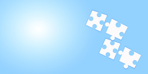 Jigsaw puzzles. Business solutions, success and strategy.