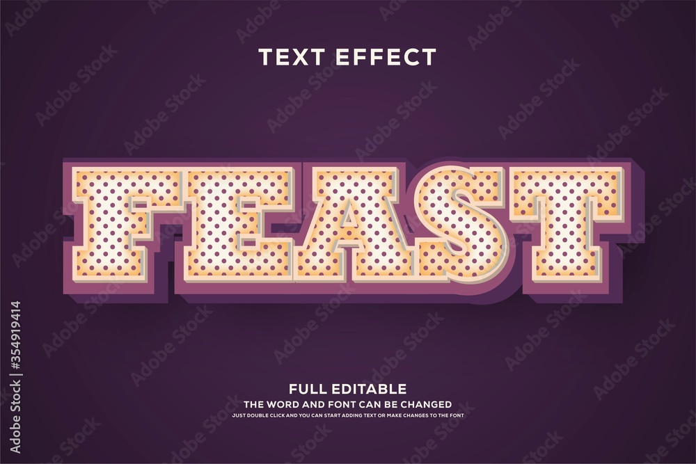 Poster strong bold modern text style and editable font effect