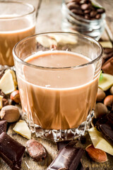 Sweet chocolate liqueur