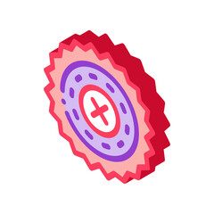 Obraz premium prohibition of proceedings icon vector. isometric prohibition of proceedings sign. color isolated symbol illustration