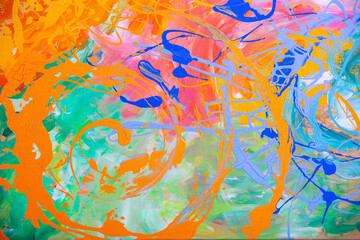 Fototapeta na wymiar abstract paint pattern on canvas background