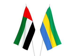 United Arab Emirates and Gabon flags