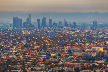 View of Los Angeles, Hollywood, California, USA.