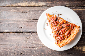 Homemade pecan pie