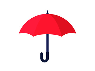 Umbrella vector illustration. Umbrella vector logo.  Red umbrella  vector design. 