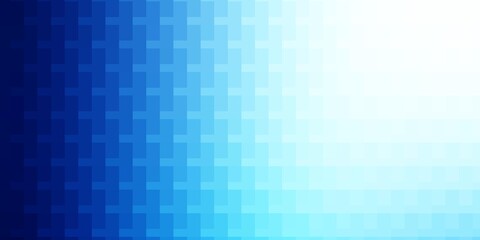 Light BLUE vector template in rectangles. Rectangles with colorful gradient on abstract background. Pattern for business booklets, leaflets
