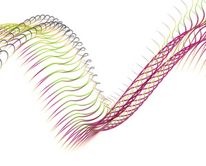 Abstract background blend wave line design for Wallpaper, Banner, Background, Card, Book Illustration, landing page