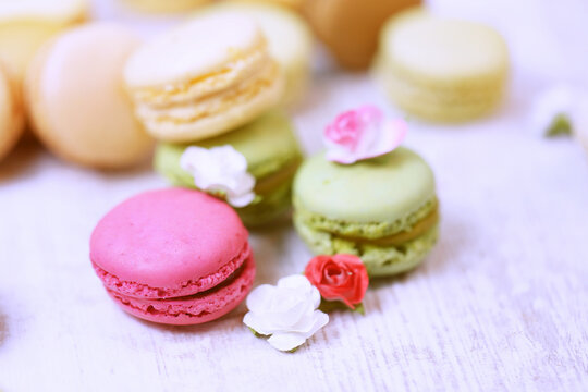 macarons, p&acirc;tisserie	