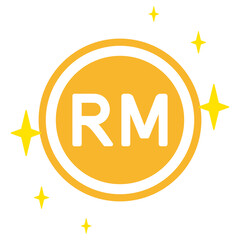 The Malaysian Ringgit currency symbol