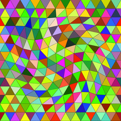 Abstract multicilired  triangle background in vector. 