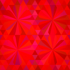 Abstract triangle background in vector with flower elements. eps10