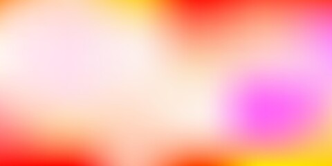 Light Pink, Yellow vector abstract blur texture.