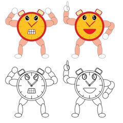 PaperCut Yellow Strong Clock Dersign