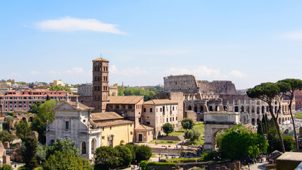 Obraz premium roman forum rome italy