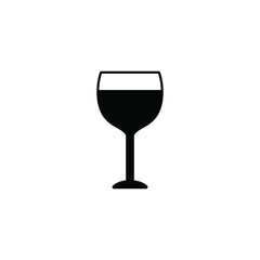 wine glass icon vector sign symbol