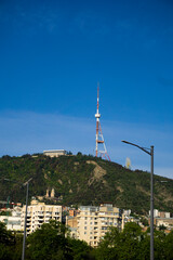 Obraz premium television tower on a mountain