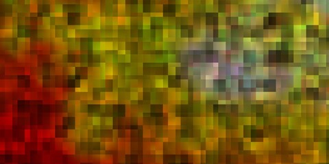 Fototapeta premium Light Orange vector texture in rectangular style.