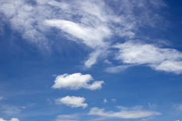 Blue sky background with clouds