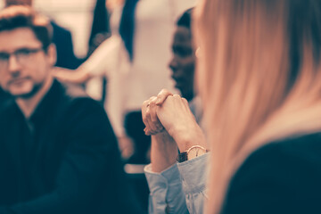 close up. background image of a business team meeting