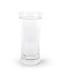 clean water isolated on white background