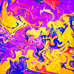 Creative art illustration. Vector image. Marbled surface. Beautiful unique handmade texture. Liquid paint. Painted waves. Unusual artistic background. Abstract black and white art.