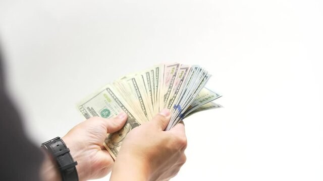 437 Over the shoulder of a spread of multiple bills