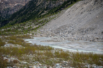 Val Morteratsch bei Pontresina im Frühling