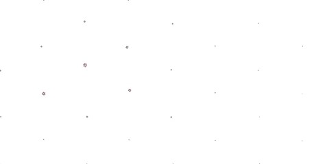 Light blue, red vector background with covid-19 symbols.