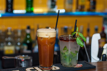 cocktail  on the table