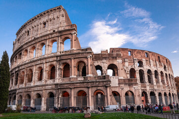 Plakat colosseum in rome italy