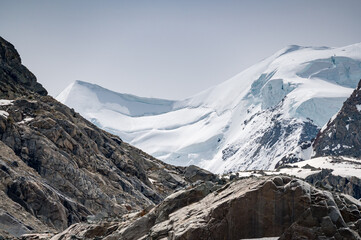 Gletscher und Gipfel des Berninamassivs