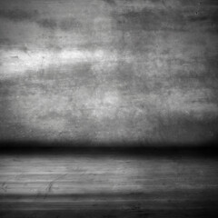 grunge interior with concrete wall